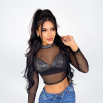 Crop malla brillante